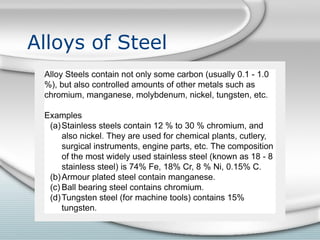 Alloys of Steel
 