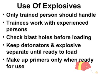 Blasting Hazards and precaution for safety on construction site.ppt