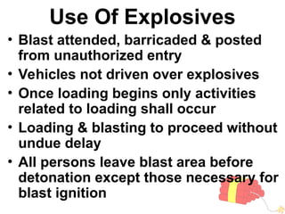 Blasting Hazards and precaution for safety on construction site.ppt