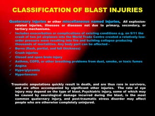 Blast Injuries Examples Blast injuries | PPTX