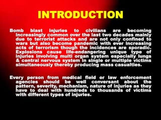 Blast injuries | PPTX