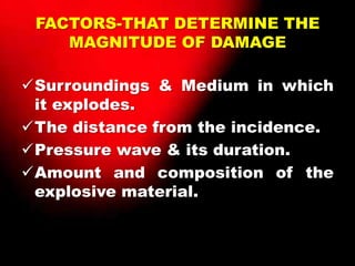 Blast injuries | PPTX