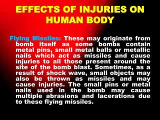 Blast injuries | PPTX