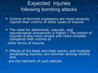 Blast injuries | PPT