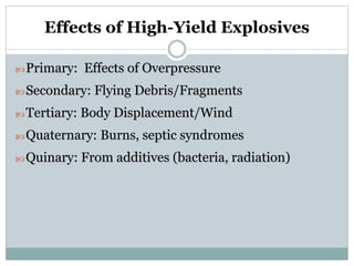 Blast injuries | PPTX