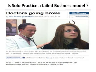 Is Solo Practice a failed Business model ?
 
