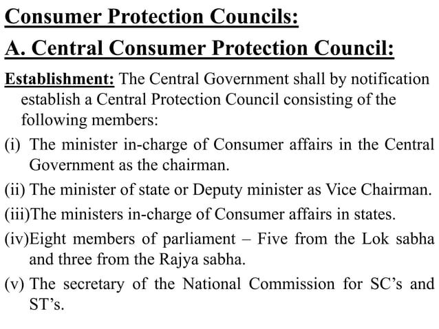 Business Law Unit 4 Consumer Protection Act Ppt