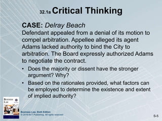Chapter 32: Agency Liability Concepts | PPTX