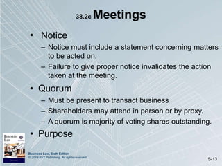 Chapter 38: Financial and Operational Features of Corporations | PPT