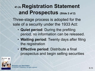 Chapter 41: Securities Regulation | PPTX