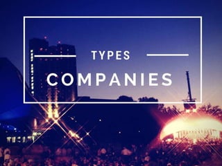 types of companies 