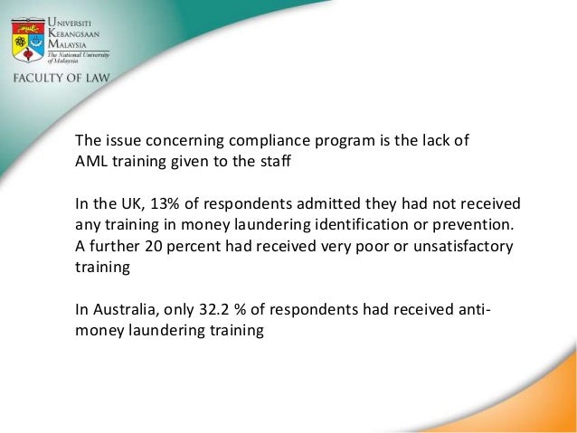 Anti-Money Laundering and Counter Financing of Terrorism