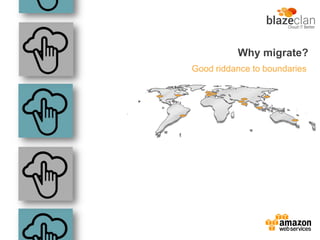 Why migrate?
Good riddance to boundaries
 