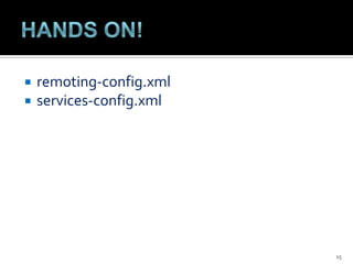 HANDS ON!remoting-config.xmlservices-config.xml15