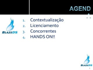 AgendaContextualizaçãoLicenciamentoConcorrentesHANDS ON!!3