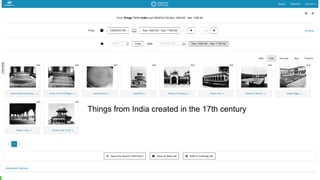 http://blazegraph.com/
Things from India created in the 17th century
 