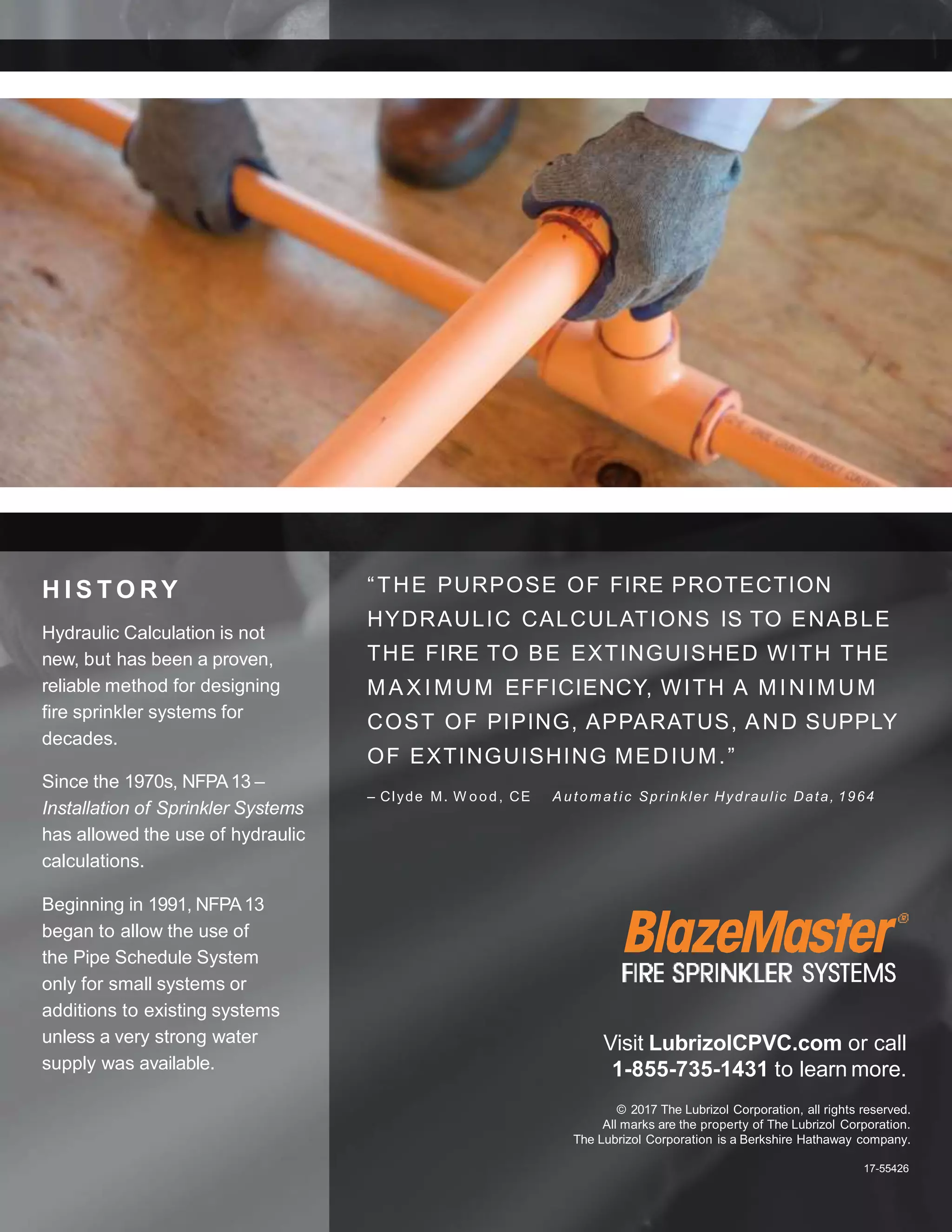Firefighting Pipe Text Example Blazemaster Fire Fighting Pipes - Hydraulic Calculation Guide | PPTX