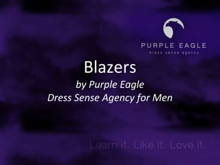 Blazersby Purple EagleDress Sense Agency for Men 