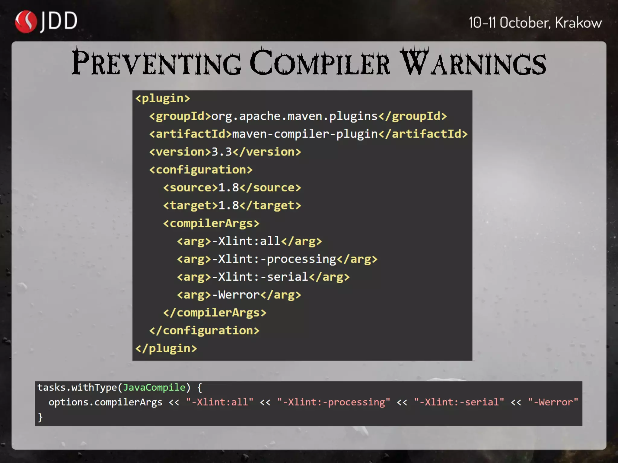 PREVENTING COMPILER WARNINGS
 