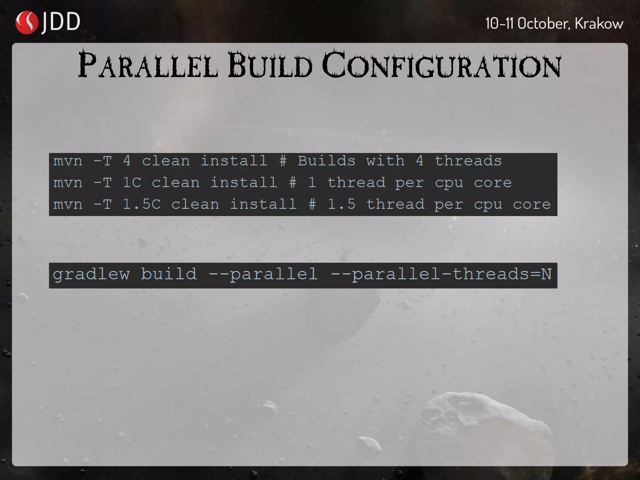 PARALLEL BUILD CONFIGURATION
 
