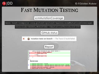 FAST MUTATION TESTING
scmMutationCoverage
GitHub status
Report
 
