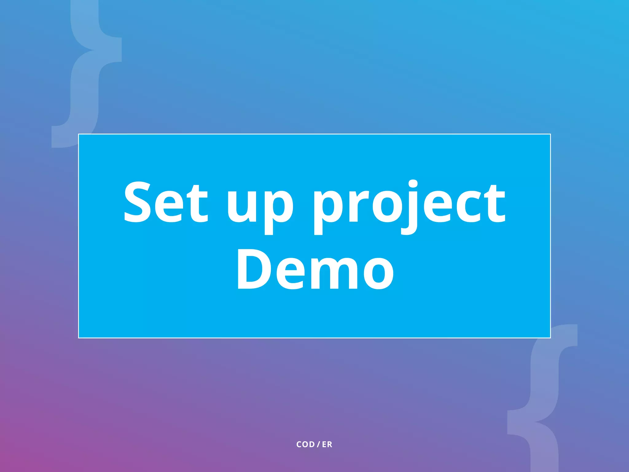 Set up project Demo 