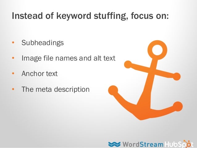 Instead Of Keyword Stuffing Focus