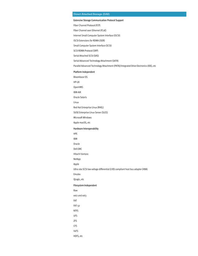 Bloombase StoreSafe Specifications | PDF