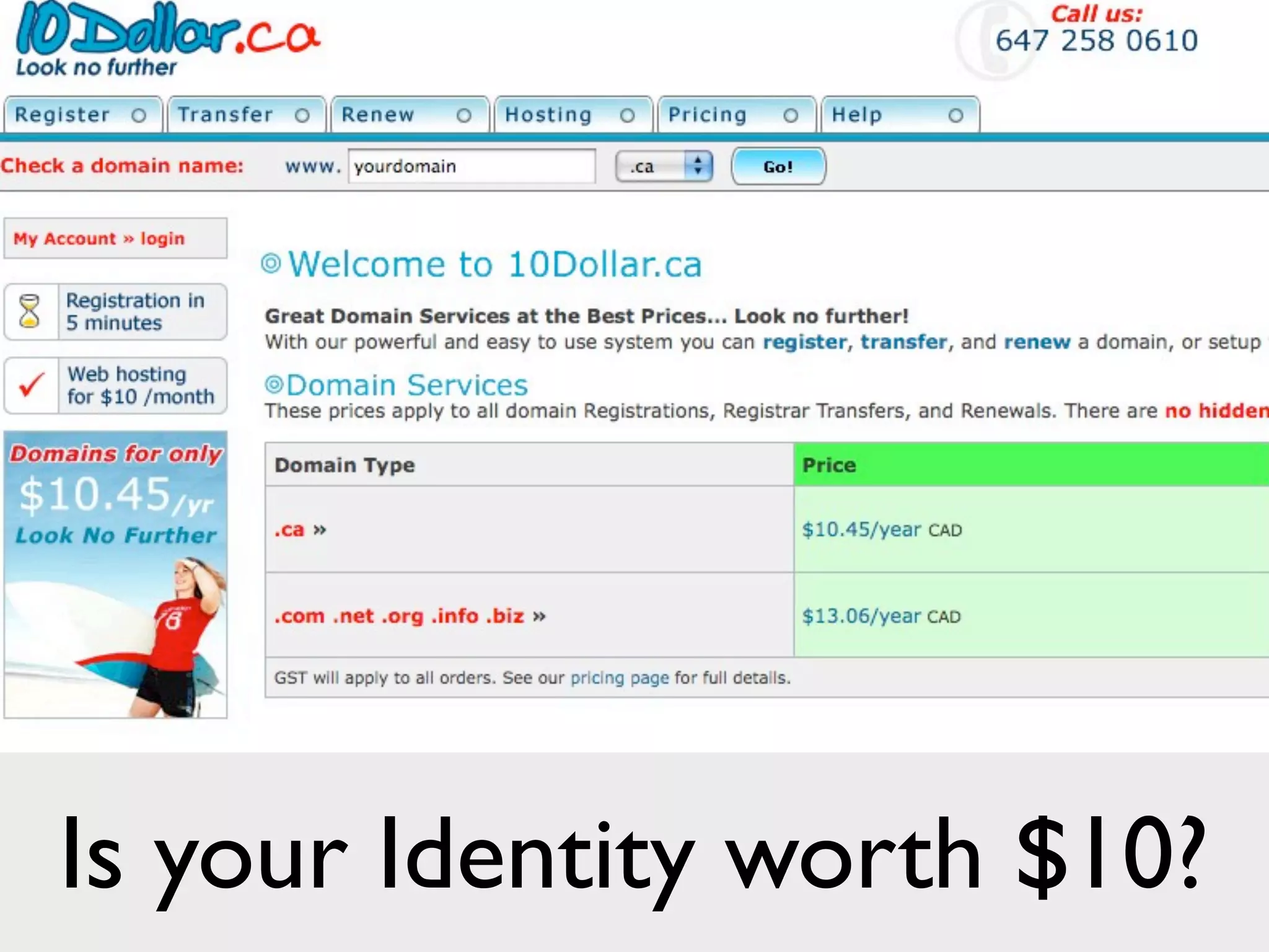 Is your Identity worth $10?
 