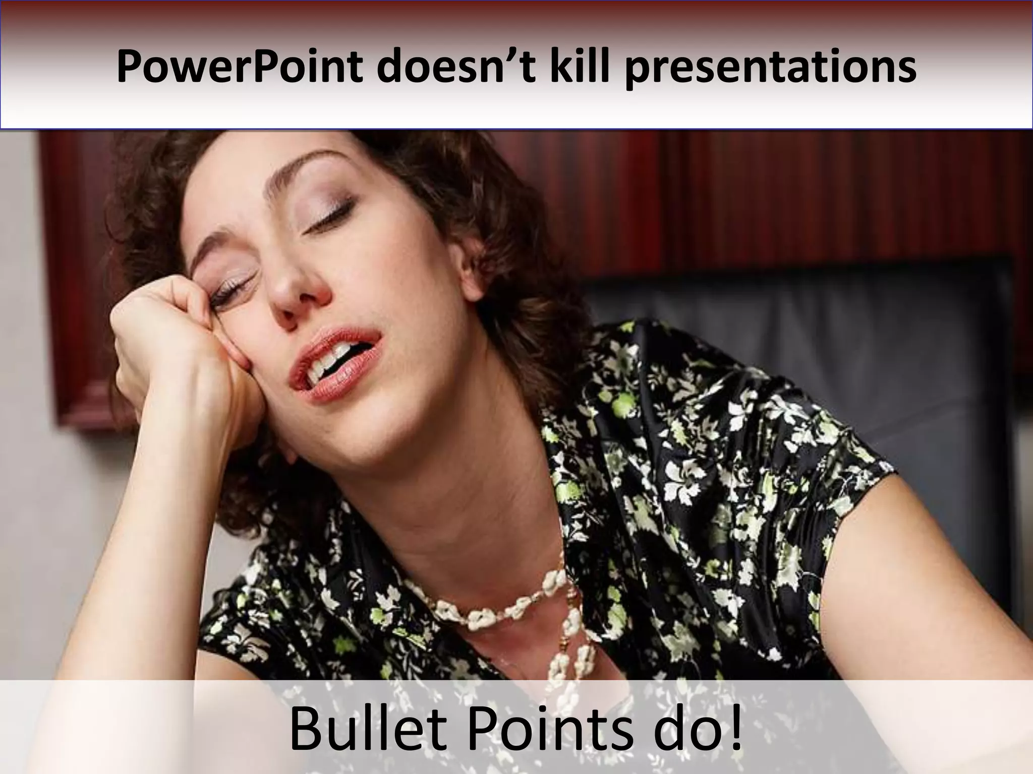 Teach them how to make it visual…