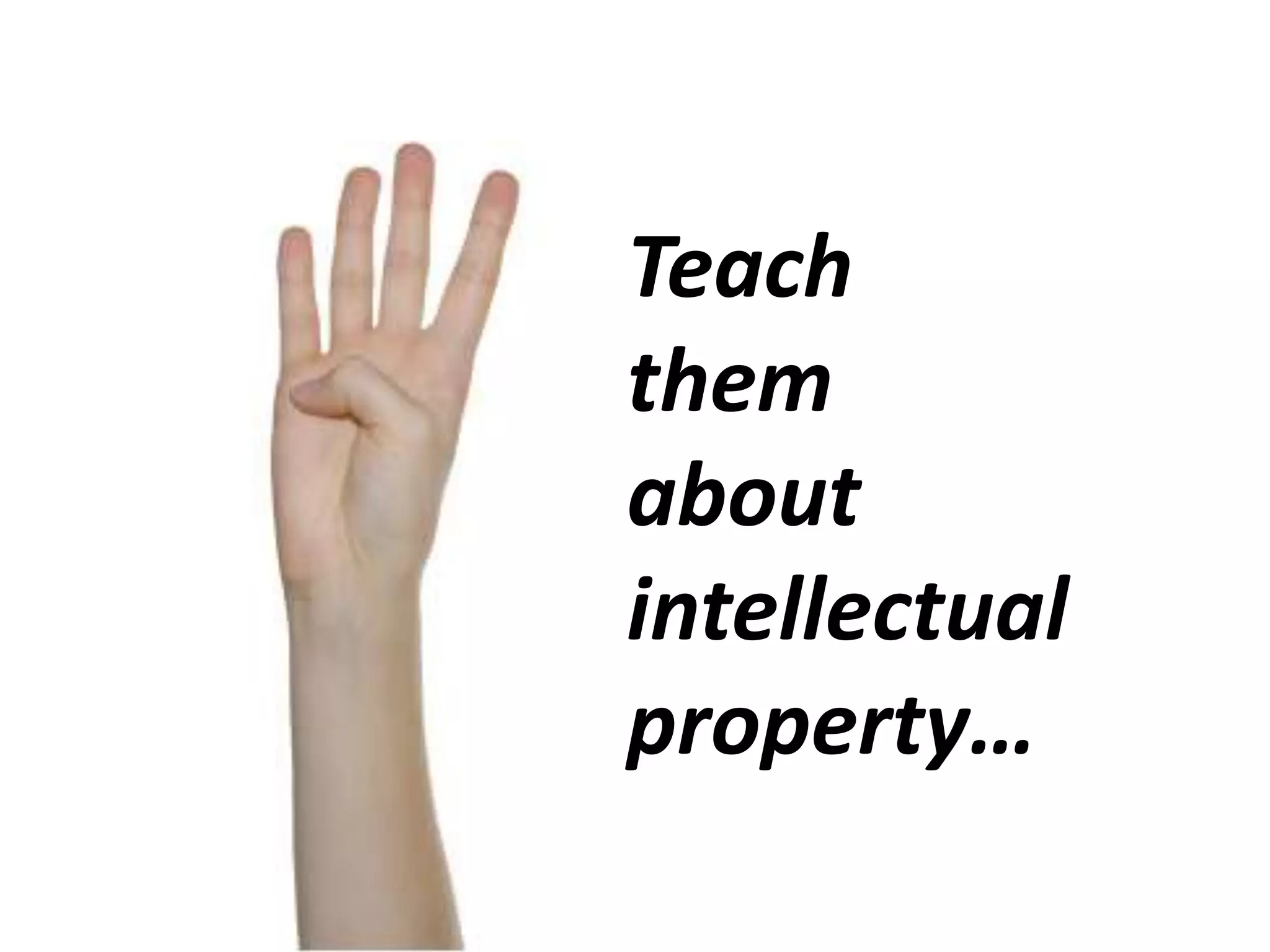 Teach them how to find the visuals…