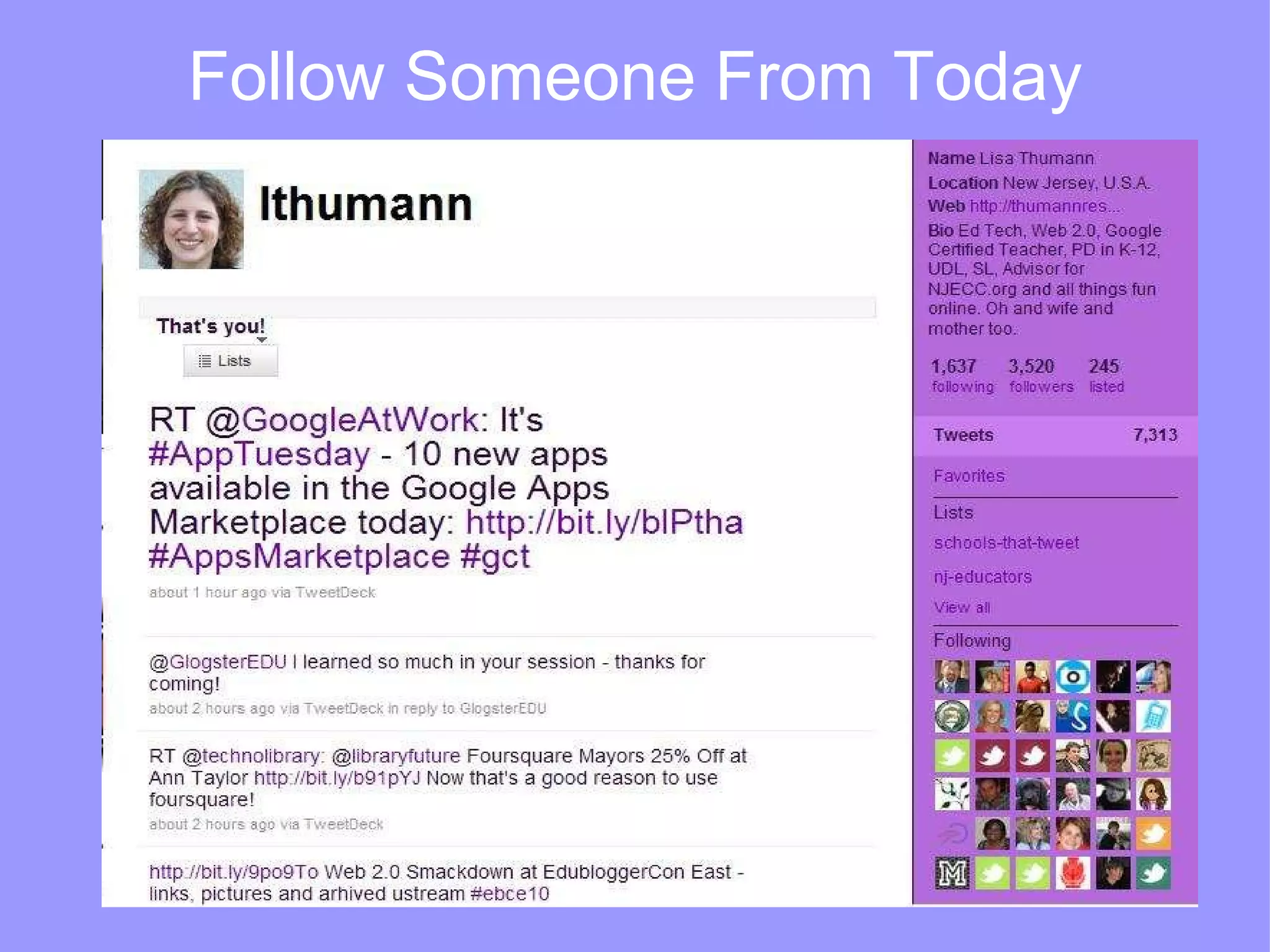 Follow Someone From Today 