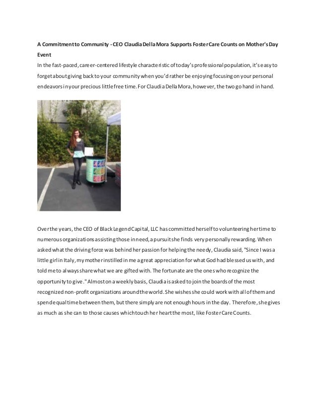 A Commitment to Community