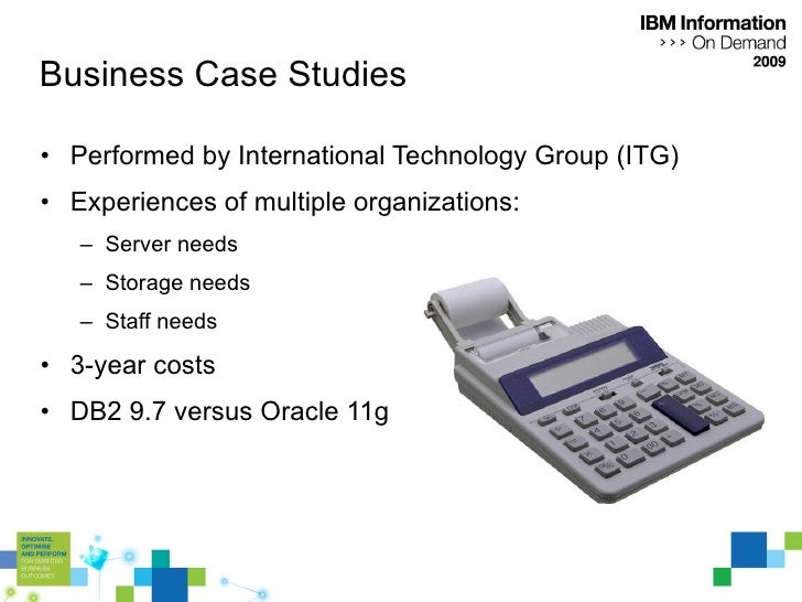 Ibm oracle case studies