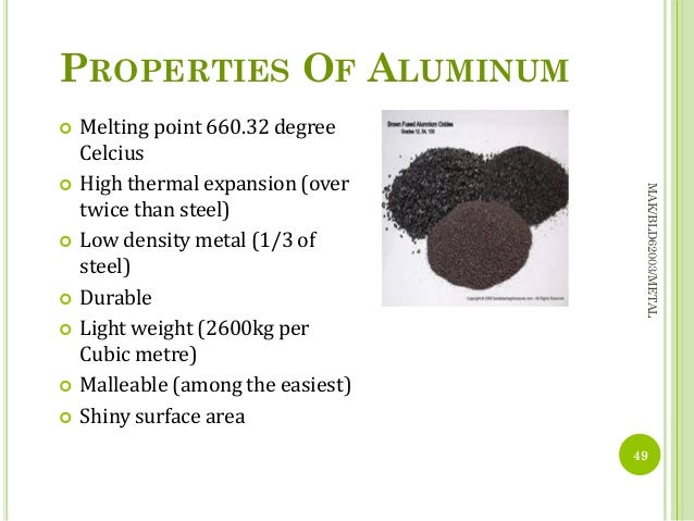 What is the melting point of aluminum?