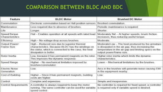 COMPARISON BETWEEN BLDC AND BDC
 