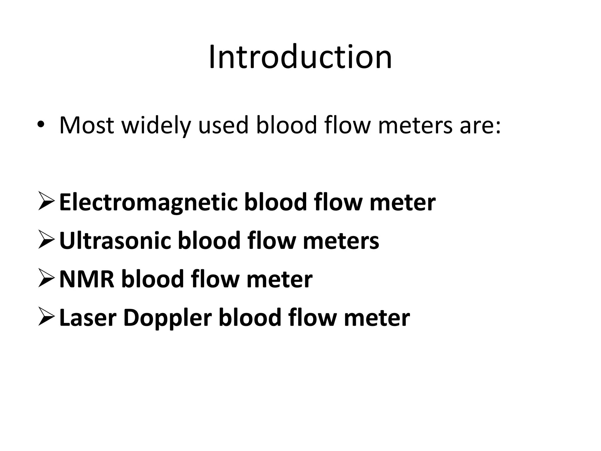 blood flow measurement