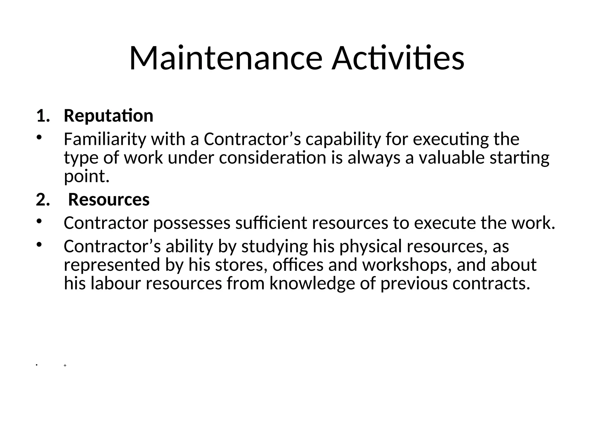 BLdg mtc 7c -Execution of maintenance work load - 25.ppt