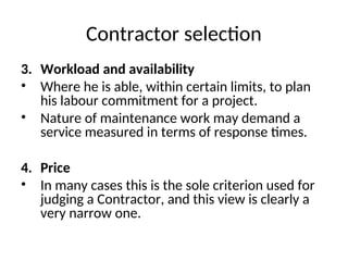 BLdg mtc 7c -Execution of maintenance work load - 25.ppt