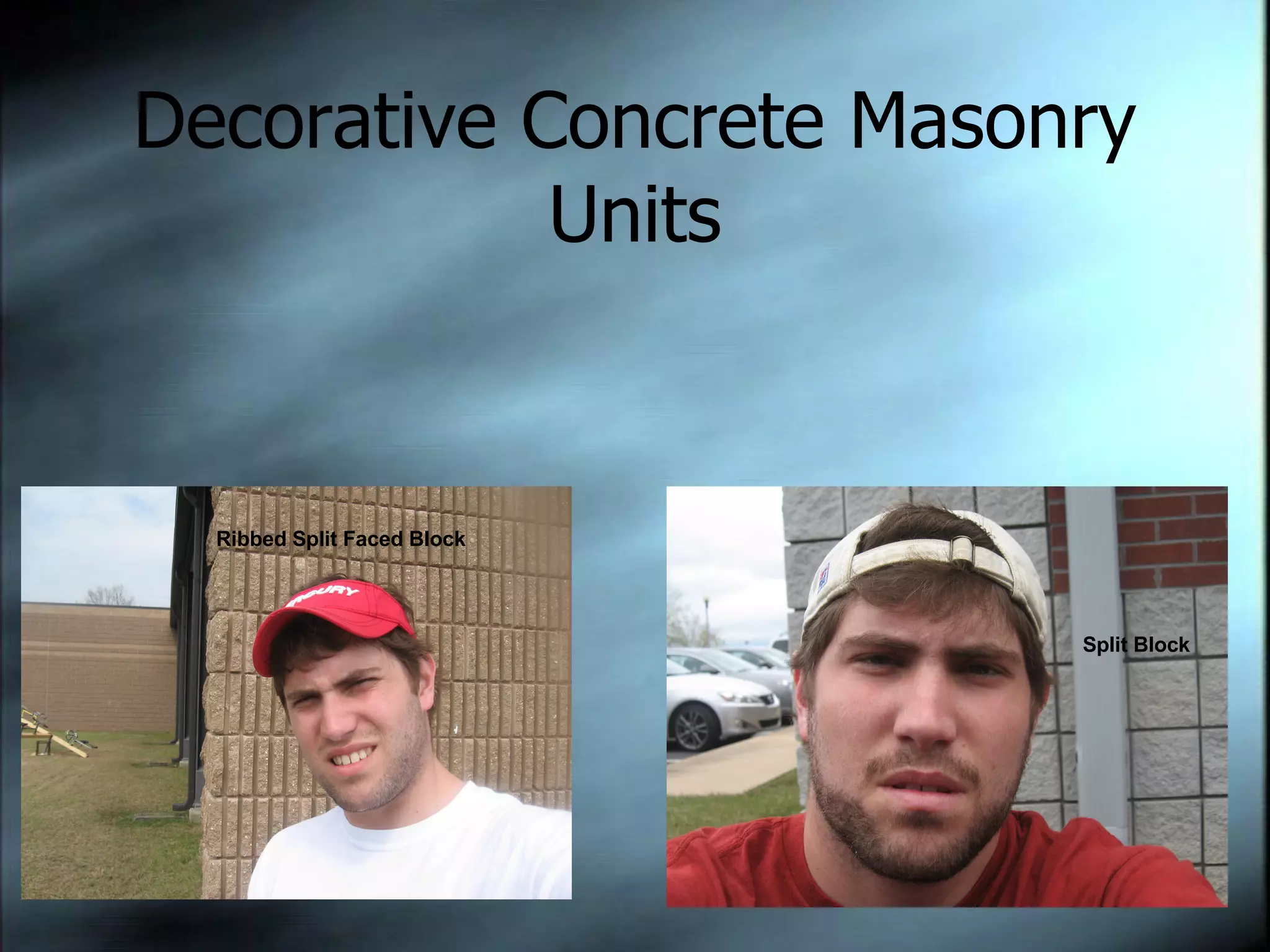 Decorative Concrete Masonry Units Ribbed Split Faced Block Split Block 