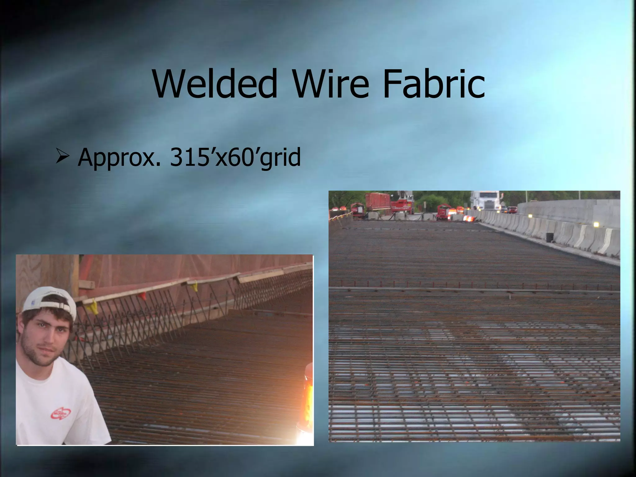 Welded Wire Fabric Approx. 315’x60’grid  