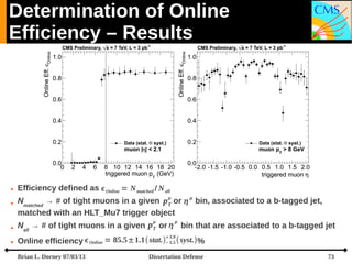 Determination of Online
Efficiency – Results





Efficiency defined as  Online = N matched / N all
Nmatched → # of tig...