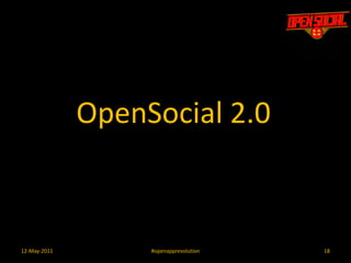 Comprehensive Programming Model1512-May-2011#openapprevolution