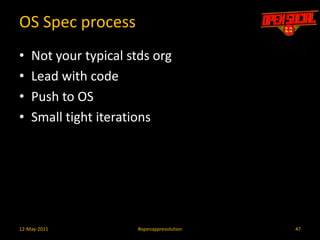 Show the Demo4412-May-2011#openapprevolution