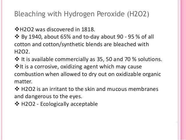 Bleaching Textile Treatment