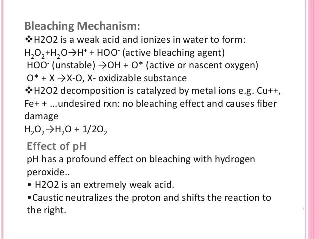 Bleaching Textile Treatment