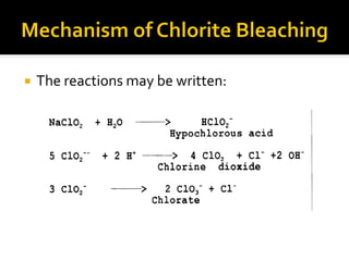  The reactions may be written:
 