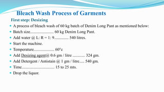 Bleach wash and super white wash | PPTX