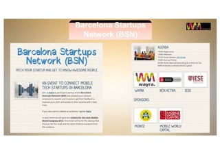 Barcelona Startups
Network (BSN)
 