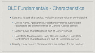 A Brief Introduction to Bluetooth Low Energy (BLE) on iOS | PDF